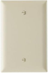 Legrand Pass & Seymour TPJ13I Trademaster Jumbo Oversized Unbreakable Nylon Wall Plate, 1 Gang, One Blank Box Mount Cover, Ivory (1 Count)