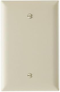 Legrand Pass & Seymour TPJ13I Trademaster Jumbo Oversized Unbreakable Nylon Wall Plate, 1 Gang, One Blank Box Mount Cover, Ivory (1 Count)