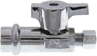 BrassCraft G2CP04X C1 0.5 in. Press x 0.25 in. O.D. Straight Stop
