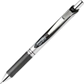 Pentel Energeltm Rtx Retractable Roller Ball Pen,Energel .7,Bk 20389 (Pack Of 50