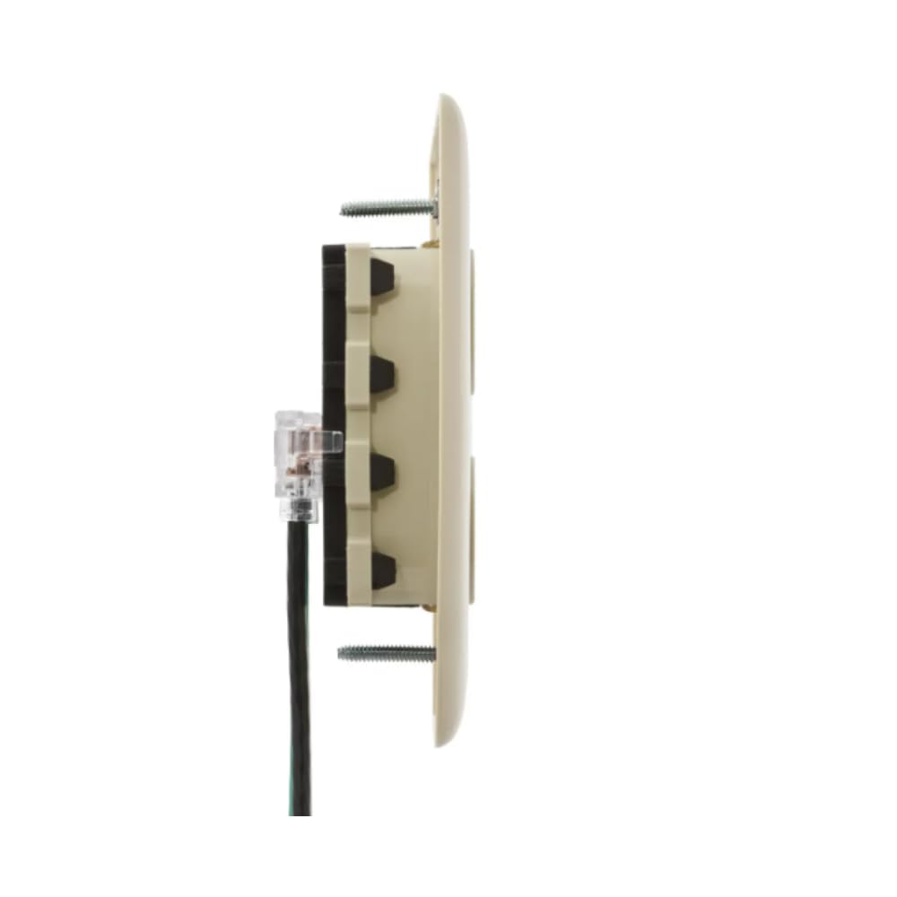 Receptacle Wiring Device Receptacle by Hubbell – Ivory, Model 35727
