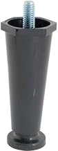 HOLMAN Appliance 4" Black Plastic Leg with Skid-Resistant Foot 15136
