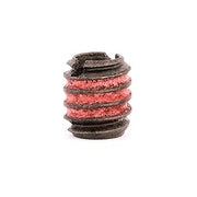 E-Z LOK 5.1mm / M3-0.5 Internal Threads, M6x1.0 External Threads, 6.48 mm Length / Red Thread Locking Inserts