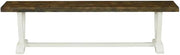Furnifact Wooden Dining Bench with V-Style Base, Wood Bench for Dining Table, Breakfast Nook, Kitchen, and Indoor Bench