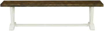 Furnifact Wooden Dining Bench with V-Style Base, Wood Bench for Dining Table, Breakfast Nook, Kitchen, and Indoor Bench