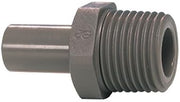 John Guest (PI051203S) Stem Adapter 3/8" X 3/8 BSPT Gray