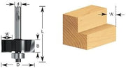 AMANA 260-11 TIMBERLINE RABBET BIT 1/4 SHAK