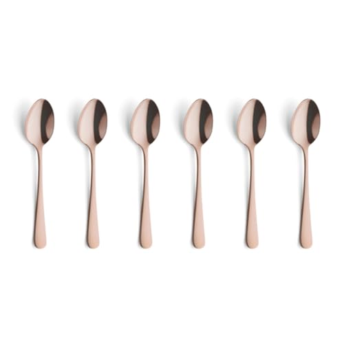 Amefa Copper / Espressolöffel-Set, 6-teilig, kupfer satiniert / Retro Coffee & Espresso Spoons
