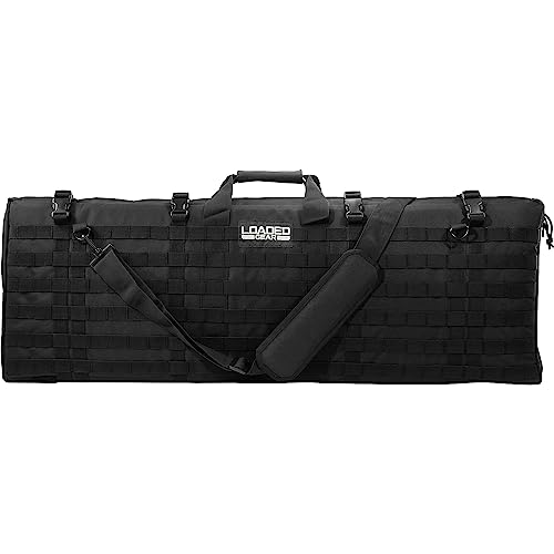 Barska Black / One Size / Barska Bi12032 Loaded Gear Rx-300 40" Tactical Padded Rifle Bag Tactical Backpacks
