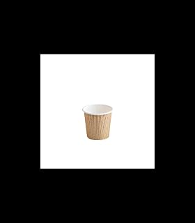 PacknWood 8NPGCBIO41 4 oz 2.4 x 2.36 in. Nature PLA Cardboard Cup - 500 Piece