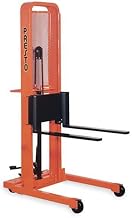 PRESTO Foot-Operated Stackers - Adjustable 3" Wx30 L Forks - 3-1/4" Lowered Height, 76" Lift Height