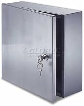 Surface Mount Valve Box Satin Polish, Stainless Steel, 12x12x6