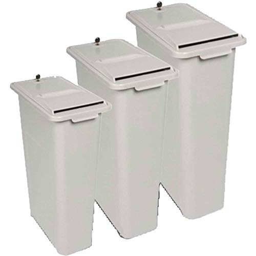 30" Lockable Shredder Bin by HSM – 30.0 cubic_inches, Hdpe, Gray, Model 1045331651