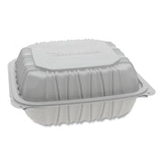 Pactive Earthchoice Vented Microwavable Mfpp Hinged Lid Container by niru – 1 Compartment, 146.0 liters, Plastic, white, Model YCNW0851