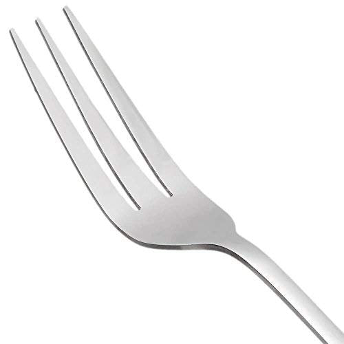12-Piece Lafayette 3-Tine Dinner Fork Set by Winco – 1, Stainless Steel, Silver, Model 0015-05