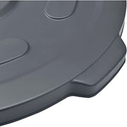 Global Industrial Gray / 27.5" Diameter x 2.5"H / Utilitarian Trash Can Lids