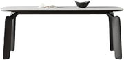 Mesa De Jantar Retro Solid Wood Dining Table Rectangular Modern Simple Home Creative Rock Plate Diner Table