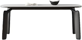 Mesa De Jantar Retro Solid Wood Dining Table Rectangular Modern Simple Home Creative Rock Plate Diner Table