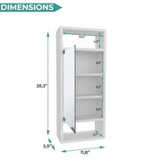 Tuhome White / Modern / 1 Medicine Cabinets