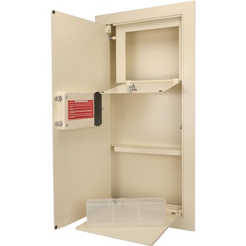 Barska Left Opening / 31 1/2" x 15 1/2" x 4" / Beige Wall Safes