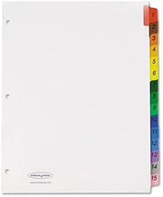 Wilson Jones WLJ91503 - Multi-Dex Index Assorted Color 15-Tab