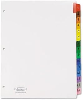 Wilson Jones WLJ91503 - Multi-Dex Index Assorted Color 15-Tab