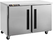 Traulsen CLUC-60F 60" 2-Section Undercounter Freezer - (1) Left Hinged (1) Right Hinged Solid Door