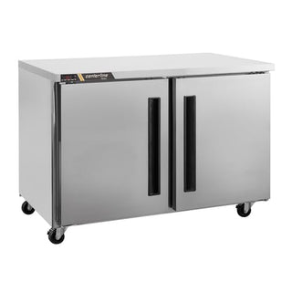 CLUC-60F 60" 2-Section Undercounter Freezer - (1) Left Hinged (1) Right Hinged Solid Door by Traulsen – (2) Solid Doors, 16.94 cubic_feet, Silver, Model CLUC-60F-SD-LR