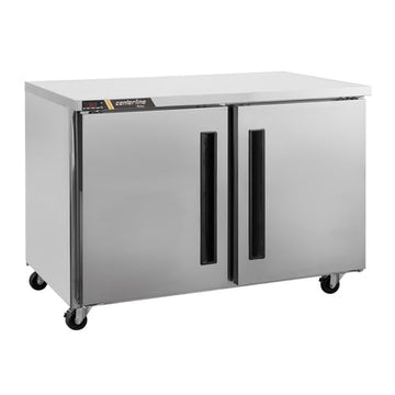 CLUC-60F 60" 2-Section Undercounter Freezer - (1) Left Hinged (1) Right Hinged Solid Door by Traulsen – (2) Solid Doors, 16.94 cubic_feet, Silver, Model CLUC-60F-SD-LR