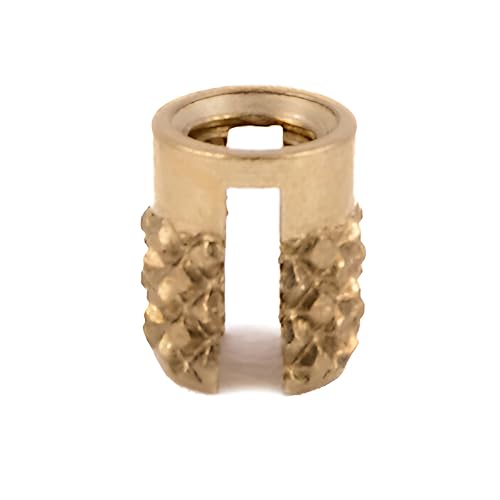 E-Z LOK 2-56 Pack of 50 / One Size / Gold Press-In Inserts