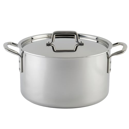 Winco 16 Quarts / Stock Pot TriPly / Silver Stockpots