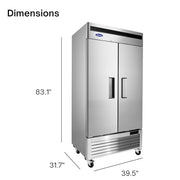 Atosa 28.5 cu. ft. / Stainless Steel / 28.5 cubic_feet Freezers