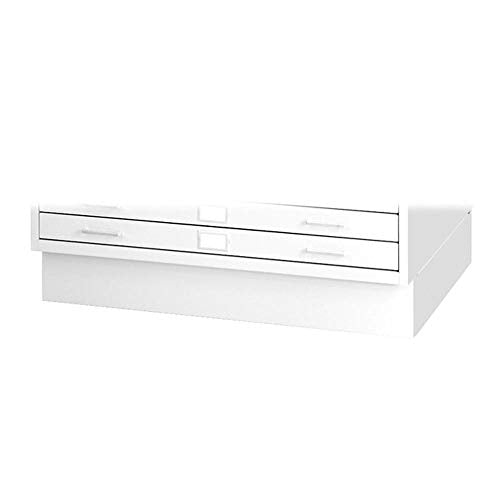 Safco White / Closed Base / 53.5 inches (W) x 38.75 inches (D) x 6 inches (H) Racks & Displays