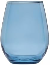 Libbey 11 3/4 oz Stemless Color Wine Glass, Sapphire