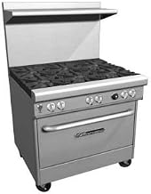 Southbend 4362C-1G 36" Ultimate Restaurant Gas Range w/ 4 Non Clog Burners (Wavy Grates), 12" Left Griddle & Cabinet Base