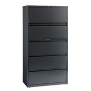 Lateral File Cabinet by Hirsh Industries – Metal, Charcoal, Model 16068