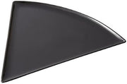 Creative Table 8.75 inch x 9 inch Triangle Pizza Plate Black Melamine 24 Ct