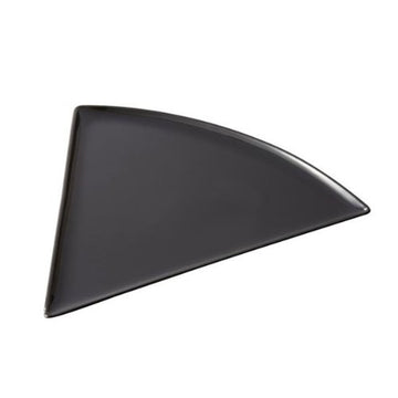 Creative Table 8.75 inch x 9 inch Triangle Pizza Plate Black Melamine 24 Ct by GET – Medium, Melamine, Black, Pack of 24, Model PZ-85-BK