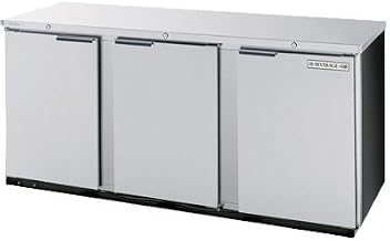 Beverage Air BB72Y-1-S Standard Depth Back Bar Cooler in Stainless Steel