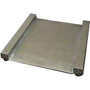 Heavy Duty SS Washdown Drum Digital Scale 28" x 28" by Optima – 40"L x 36"W x 3.5"H, Stainless Steel, Silver, Model OP-917-SS-PT-SQ-2000LED