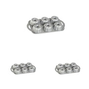 Nordic Ware Plateado / 4.5 Cup (Pack of 3) / Anniversary Bundtlette Bundt Pans
