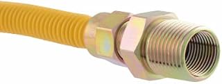 Eastman 10YE52V036B Gas Connector, Epoxy Coated, Thermal Excess Flow Valve, 3/8 OD x 36 In. - Quantity 12
