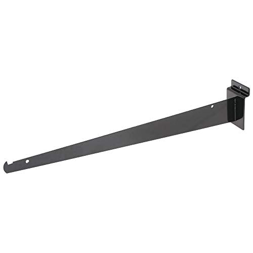 Slatwall Shelf Bracket by Retail Resource – Metal, Black, Model 1715