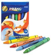 Prang Eco-friendly Crayons, Children's, Tuck Box, 24 Ct., Assorted, Sold as 1 Box