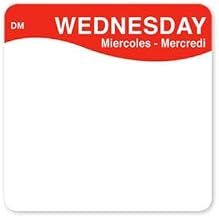 DayMark - 1133333 - DissolveMark 2 in x 2 in Wednesday Label