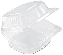 Pactiv YCI811600000 CPC 6 in. Smartlock Sandwich Container - Clear44; Case of 500