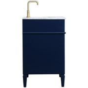 Elegant Decor 30" - Single / Blue,gold / Contemporary Wheel Care