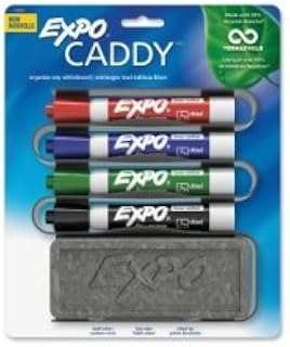 EXPO Whiteboard Caddy Organizer - Chisel Marker Point Style - Assorted Ink - 4 / Set