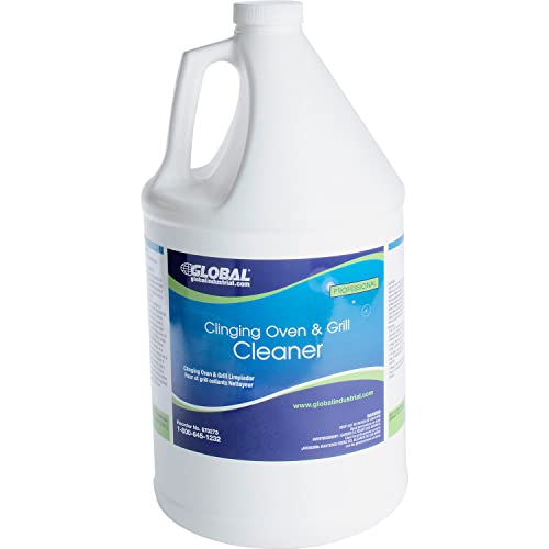 Clinging Oven & Grill Cleaner by Global Industrial – 4 Count (Pack of 1), Clear, Model 9901 004