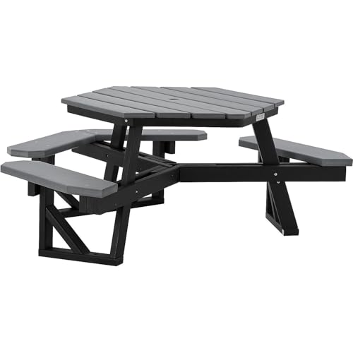Global Industrial Grey / Industrial / 1 Picnic Tables